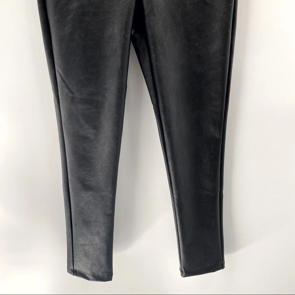 Kendall + Kylie Black Faux Leather Leggings - Picture 4 of 10
